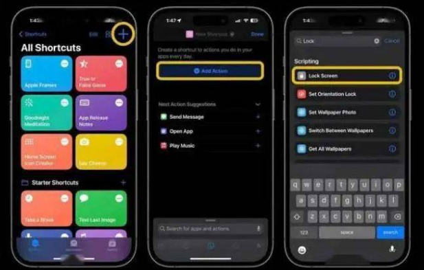 长顺苹果14锁屏维修店分享iPhone14升级iOS16.4后如何创建锁屏快捷方式 