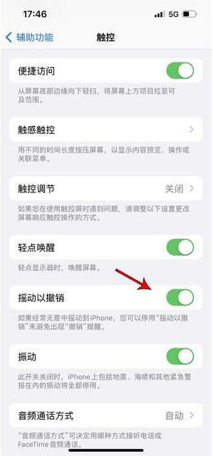 长顺苹果手机维修分享iPhone手机如何设置摇一摇删除文字 